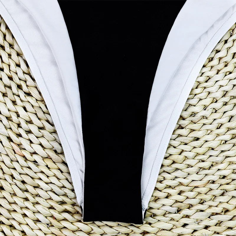 Nero Sexy 2025 Bikini Set Costumi da bagno Costume intero Biquini Costume da bagno retrò Monokini Estate Costume intero brasiliano Beachwear