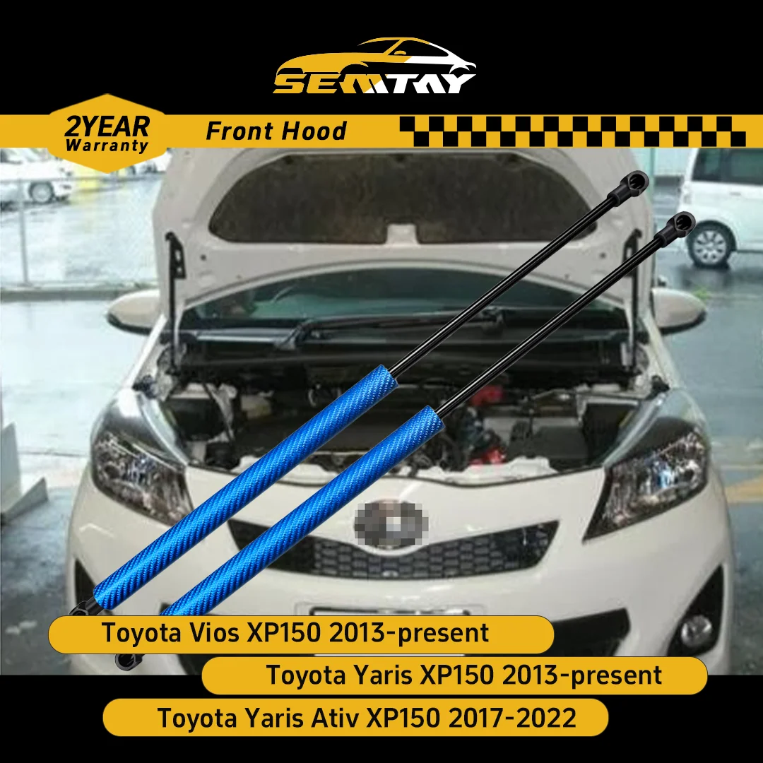 

Стойки капота SEMTAY, совместимые с Toyota Vios/Yaris XP150 2013-present/Yaris Ativ XP150 2017-2022, опорная пружина подъема капота