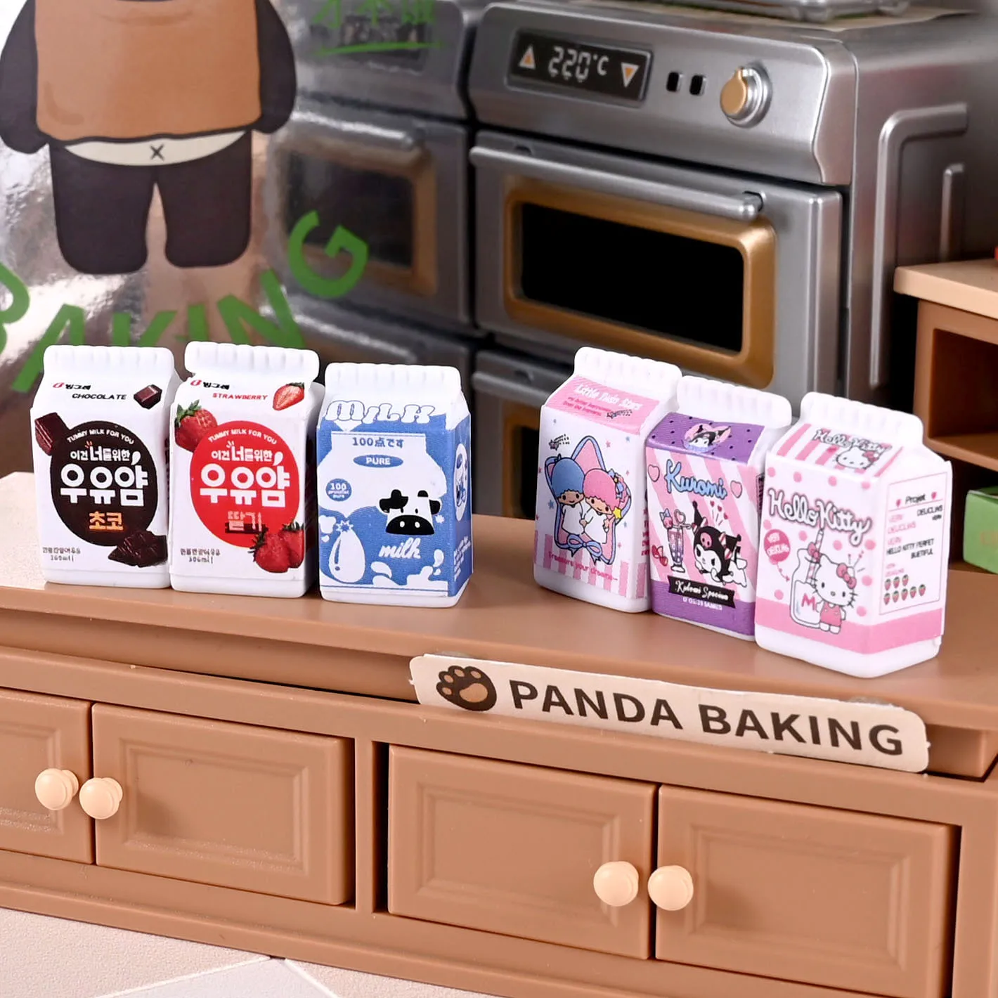 

Jam Honey Jar Milk Carton Miniature Stereoscopic Kitchen Accessory DIY Resin Craft Dollhouse Decoration Charm Platform Model