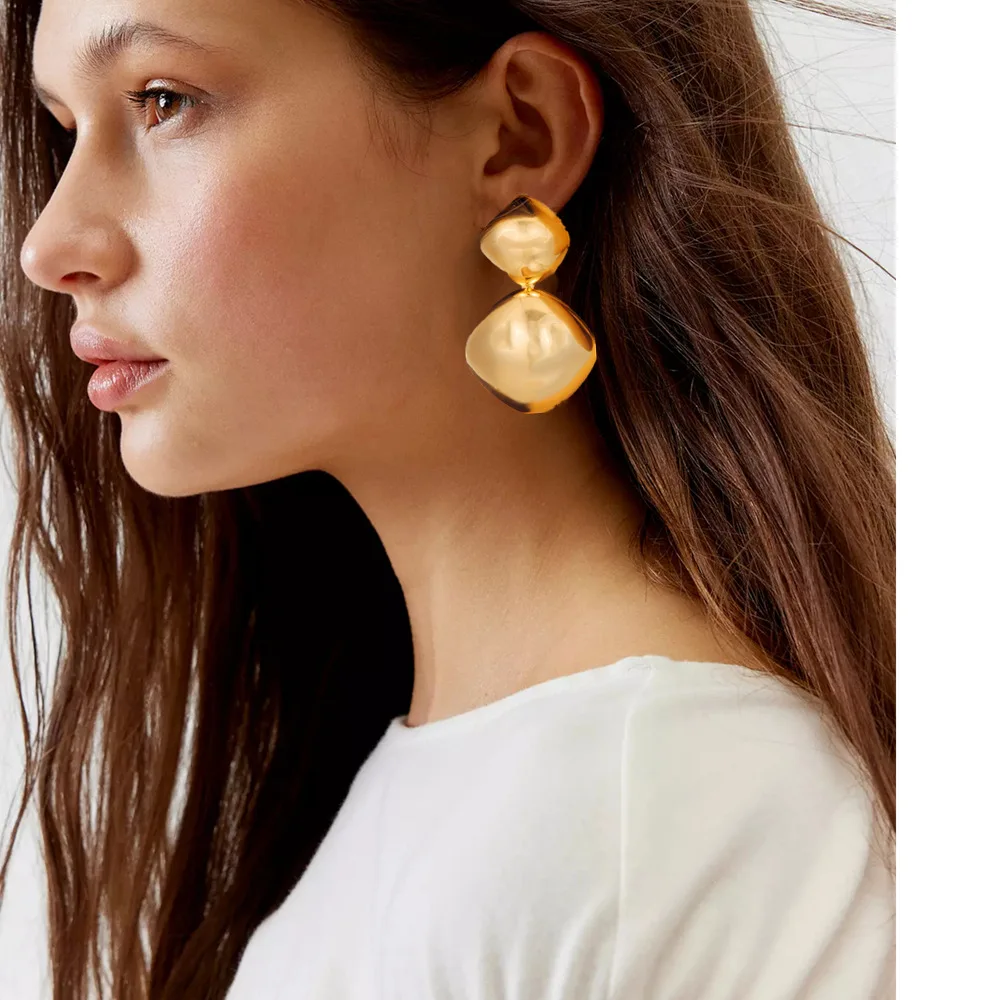 أقراط على شكل قلب على شكل قطرة ماء أقراط بسيطة عبر الحدود مصدر مجوهرات تيممان أقراط على شكل بيضة