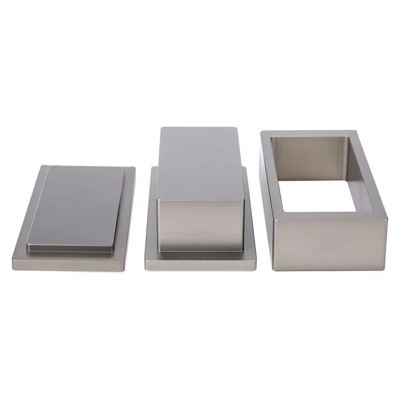 2X4in Rosin Machine Pre-Pressing Plate Pure Aluminum Pre-Pressing Mould Plate with Silicone Box