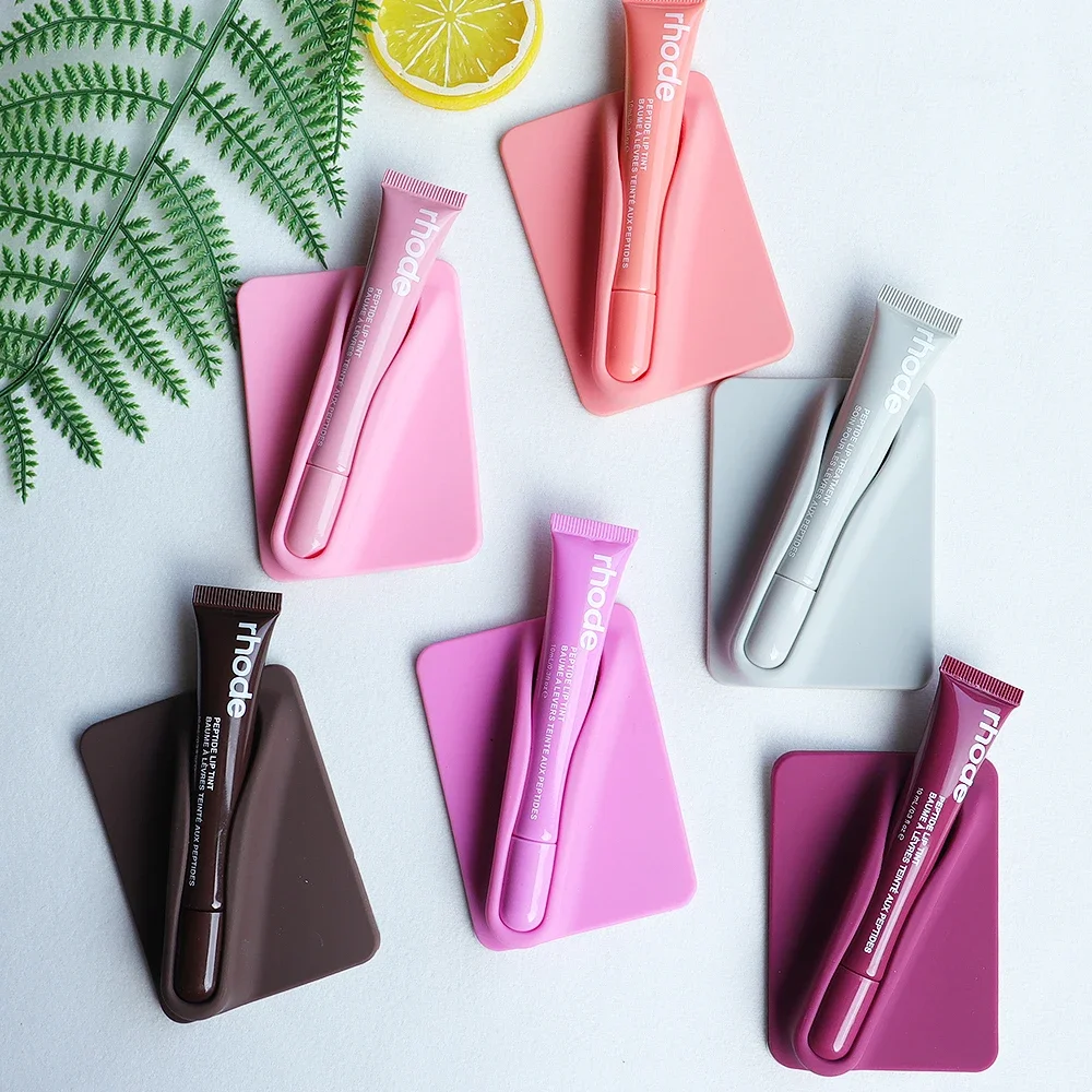 

2 Pieces RHODE Silicone Lip Holder Hold Lipstick Lip Back Stick on Lip Glaze Phone Case Adhesive Universal Lip Balms stand