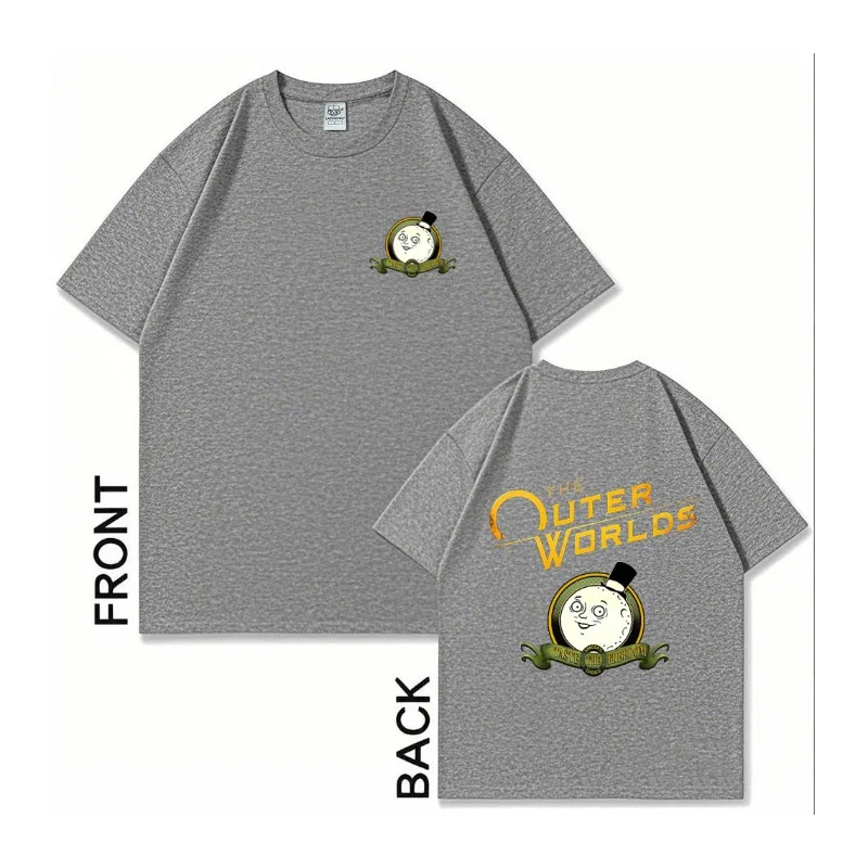 هدية الألعاب: تي شيرت The Outer Worlds تي شيرت قطني مريح مناسب 2025 جرافيك جديد لجميع المواسم كاجوال موضة ناعمة ومريحة