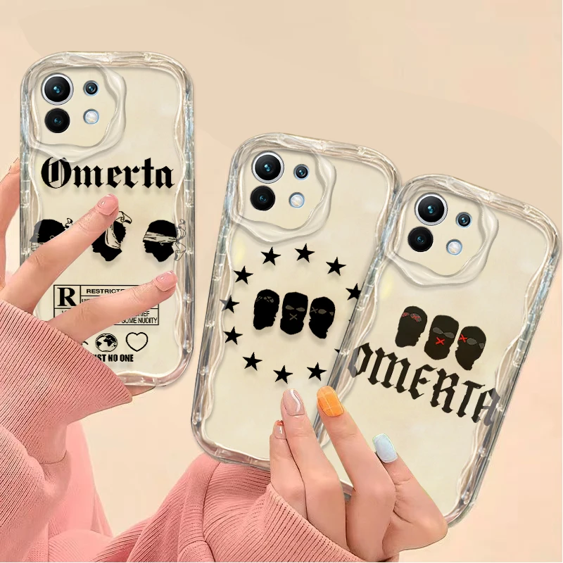 Omertas Maes Clear Wave Case For Xiaomi 14T 13T 12T 13 12 11 11i Lite 5G 10T POCO X5 X6 Pro X3 NFC X4 GT F3 F4 F5 F6 M6 M5S C65