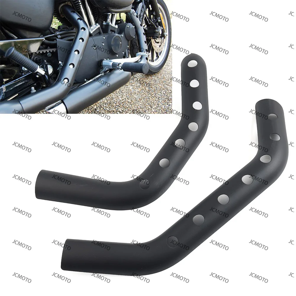 

Aluminum For Harley XL 883 1200 2014 2015 1Pair Motorcycle Exhaust Pipe Heat Shield Muffler Guard Anti-scald Protective Cover