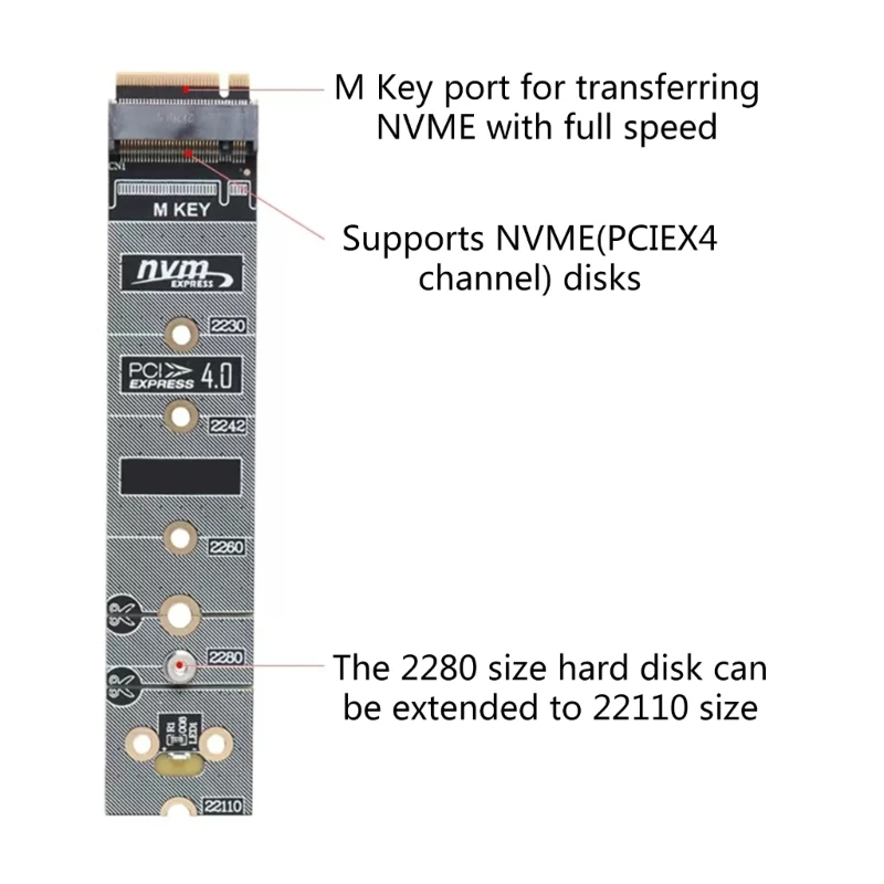 DIY Power-off Protective Adapter Card for M.2 NVME Extended for Protection Card