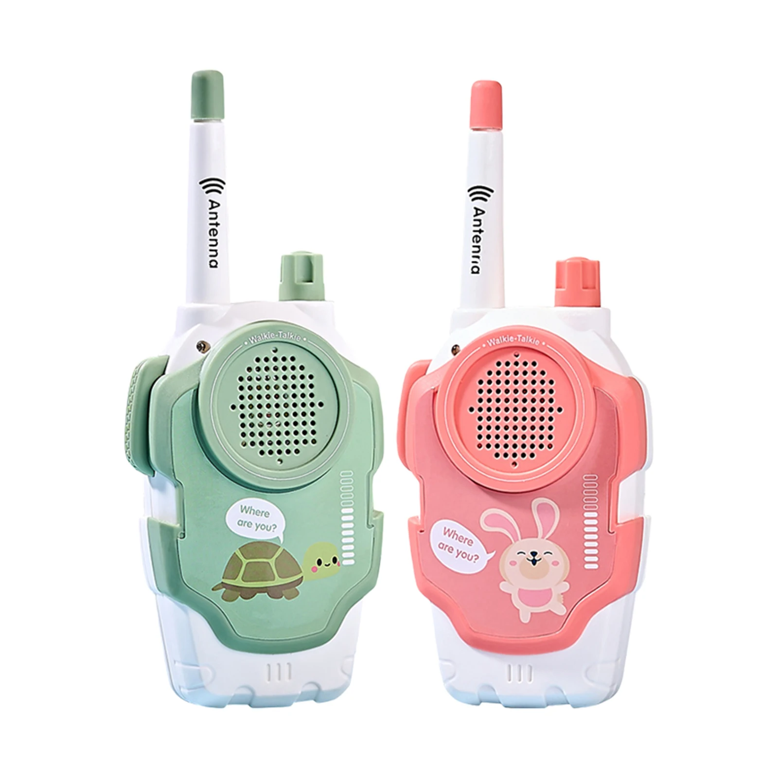 Walkietalkie-speelgoed voor kinderen, draadloze pager, één-één interactief communicatieapparaat voor buiten (2 stuks) 300 m, oplaadbaar