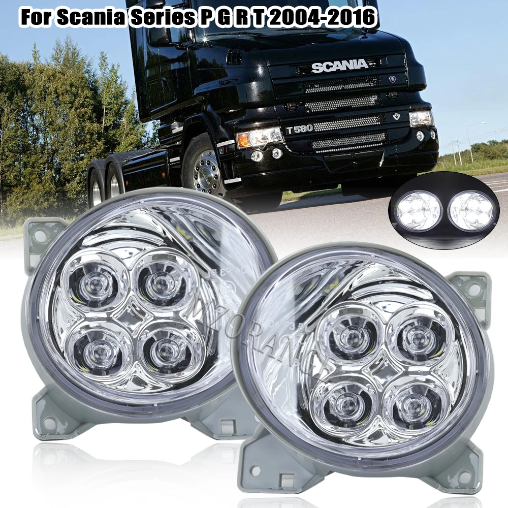 Car Front Fog light For Scania G440 G450 P410 LED Fog Lights Assembly Replace Aftermarket headlight Parts accessories 1pair