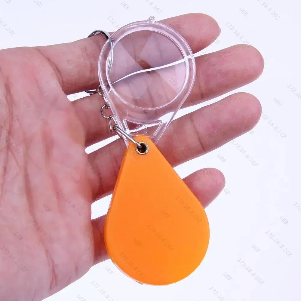 Portable 10/15X Folding Key Ring Mini Magnifier Key Chain Magnifying Durable Glass Loupe Pocket Tool Holiday Gift image 6