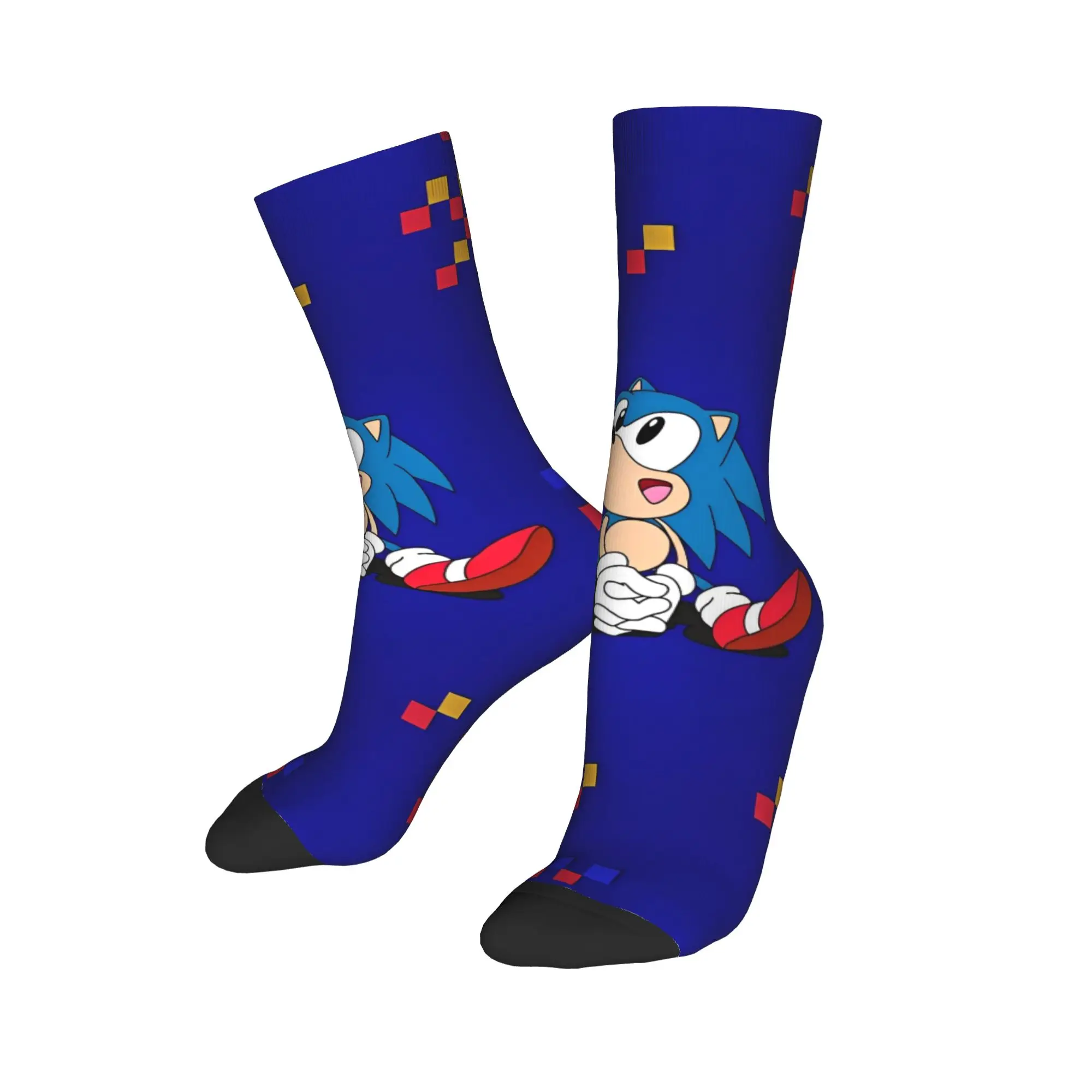 Shadow The Hedgehogs Socks Men's Women's Fashion Cartoon Socks Spring Summer Autumn Winter Middle Tube Socks