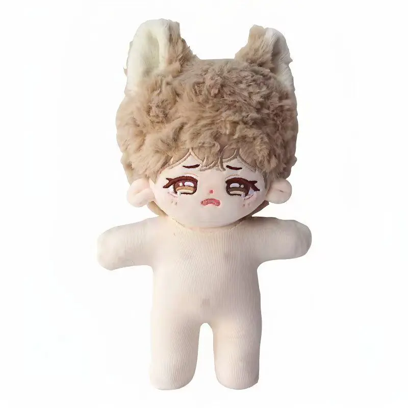20CM Cotton Doll Anti-staining Cloth Nude Base Layer Shirt Sleeved Doll Bottoming Shirt Elastic Fleshcolor Children's Gift Toys