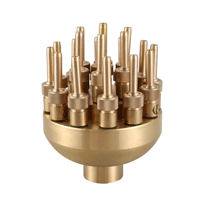 

1 Inch DN25 Brass Adjustable 3 Layer Flower Typed Fountain Nozzles Garden Landscape Fountain Garden Pond Decoration Fountain Equ