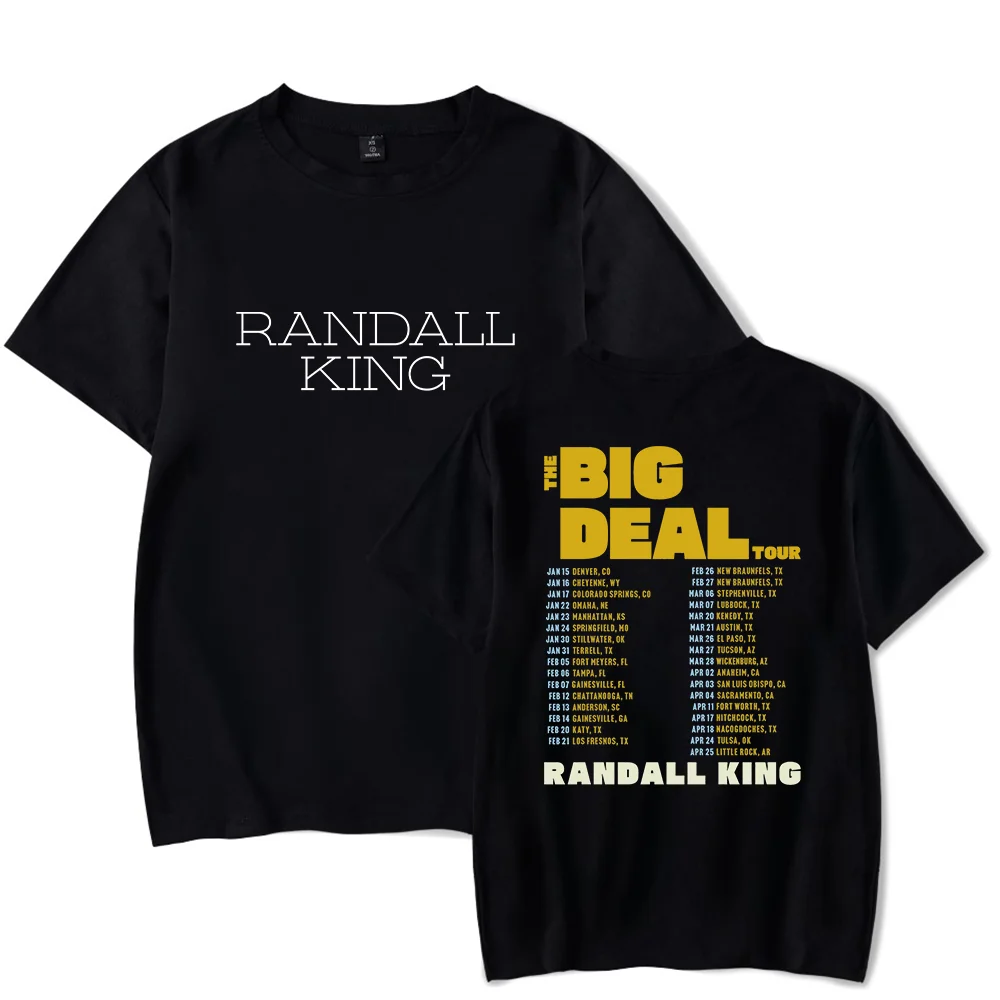 Randall King Merch The Big Deal Tour 2026 T-Shirt Show Short Sleeve Album Unisex Clothing Streetwear For Summer