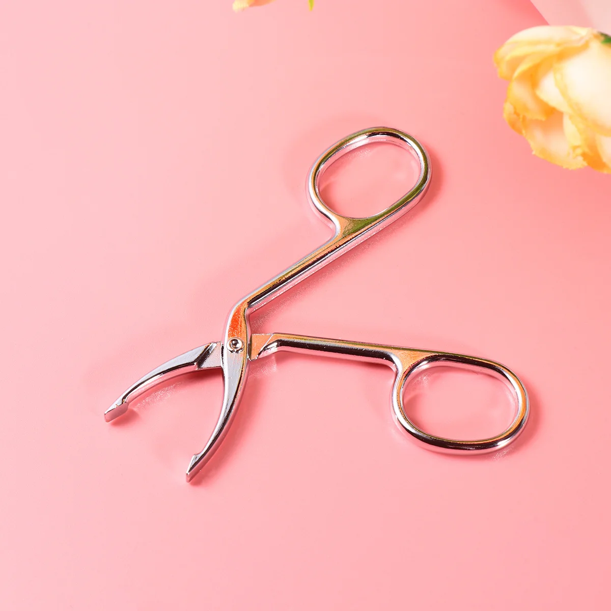 

2pcs Stainless Steel Slanted Tip Eyebrow Tweezers For Facial Hair Removal Nose Trimmer Precision Grooming Tool Silver