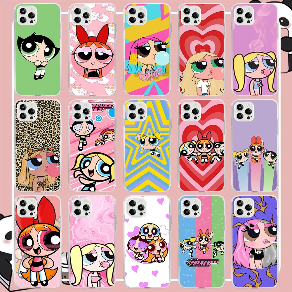 SK-52 Powerpuff Girls Silicone Case For Moto E4 E5 G41 G51 G71 E13 G60S G200 E22I E22 G10 Z2 G14 G84 Plus Play GO