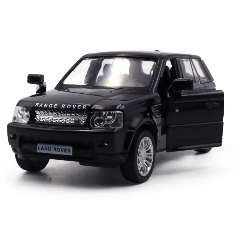 Land Rover Range Rover SUV Diecast Alloy Metal Car, modelo de carro de luxo, puxar o carro, brinquedos infantis com coleção, 1:36