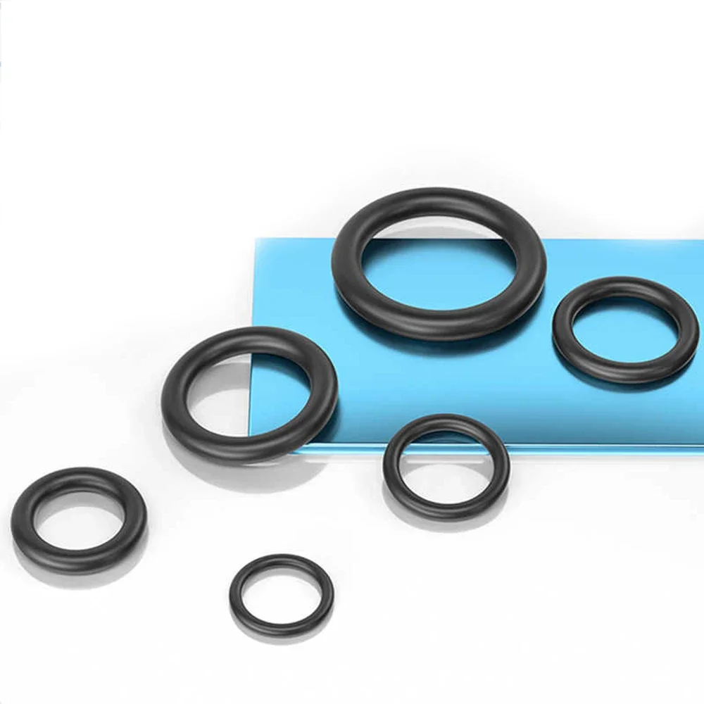 2-10 Pcs Metric Nitrile Rubber NBR O-Ring Seal Outer Diameter 16/50/100mm Cross-Section Automotive Machine Plumbing Waterproof