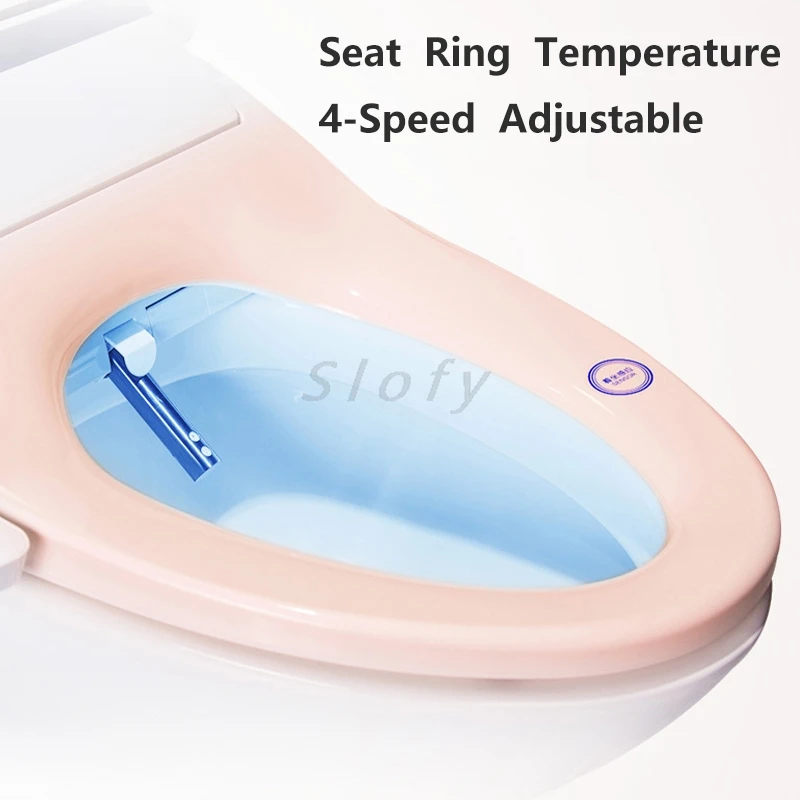 Smart Toilet Seat Toilet Cover Remote Control Water Wind Temperature Dryer Universal Toilet Lid  For Bathroom Smart Bathroom WC