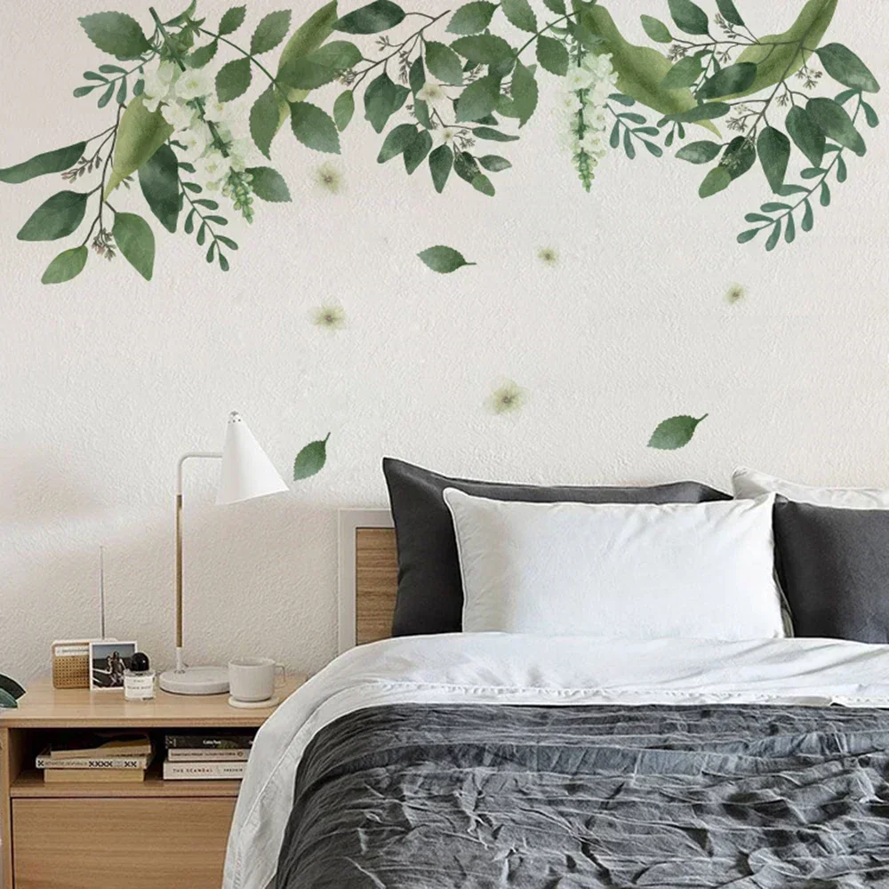 Decal Wall sticker Living room Mural Decoration Home Moisture-proof PVC Plant Removable Self Adhesive Vinyl Art