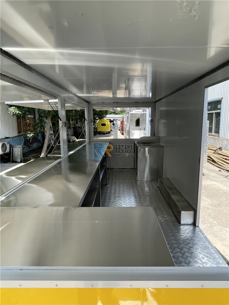 สัมปทานรถพ่วงรถบรรทุกอาหารรถเข็นอาหารรถบรรทุกรถรับประทานอาหาร Kiosk