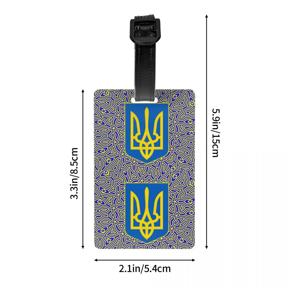 Ukraine Feel-Étiquette de bagage, 21e blason, sac de voyage, valise, couverture de confidentialité, étiquette d'identification