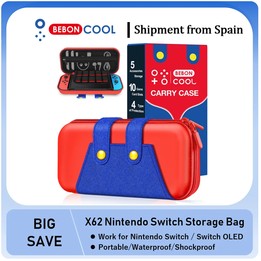 Switch Bag for Nintendo Switch OLED/Switch Carrying Cases Waterproof Protective Travel Bag Compatible Switch Console&Accessories