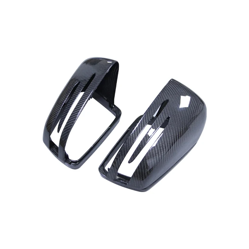 Replacement Dry Carbon Fiber Side Rearview Mirror Cover for   a B C E S Gla Glk Cla Class W204 W207 W212 2007