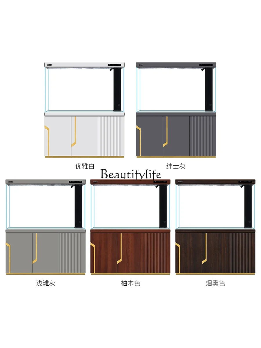 

yj9 Fish Tank Ecological Partition Super White Intelligent Hallway Screen Aquarium Bottom Filter Light Luxury