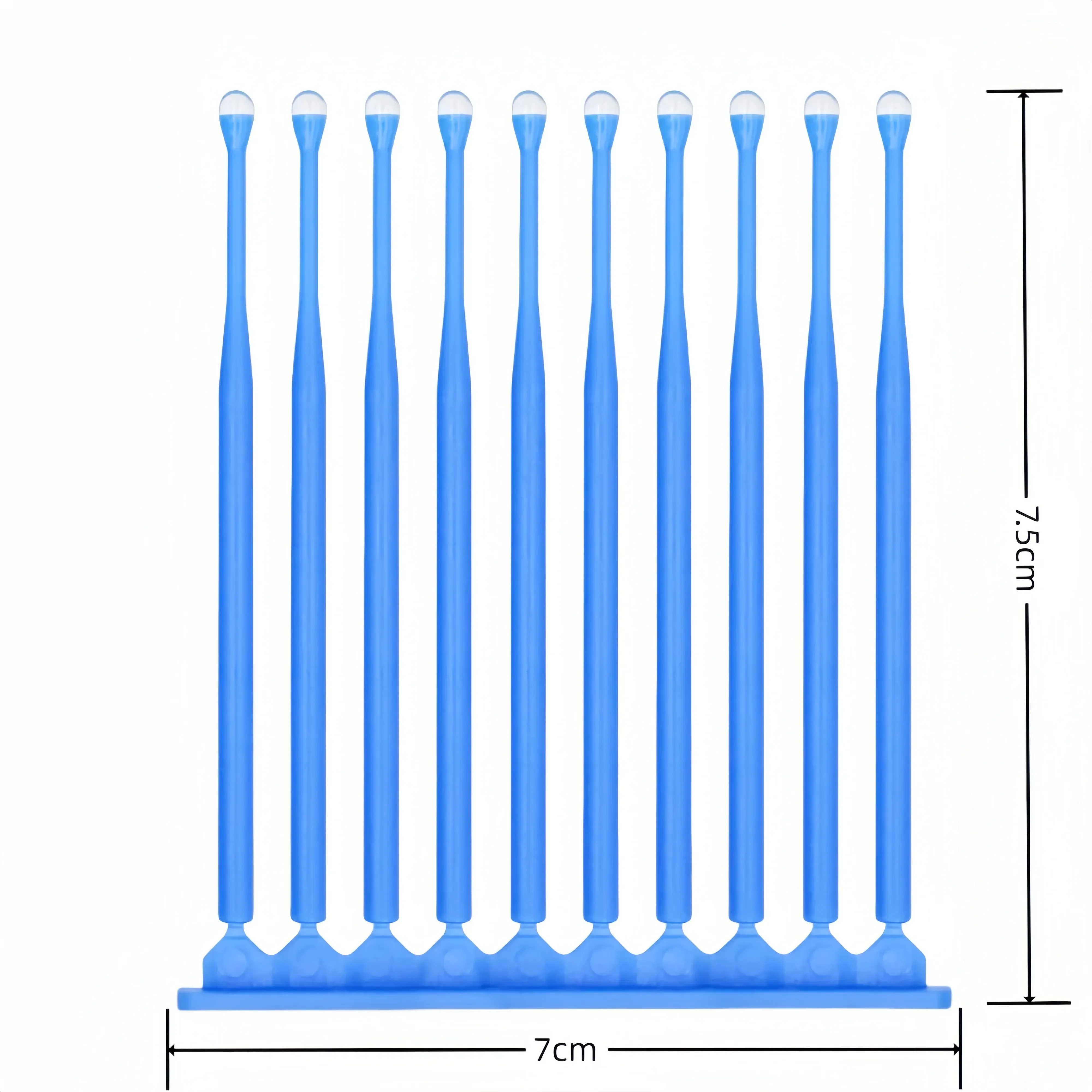 

10Pcs Disposable Dental Adhesive Applicator Tips Sticks for Crown Veneer and Bridge Bonding Single Use