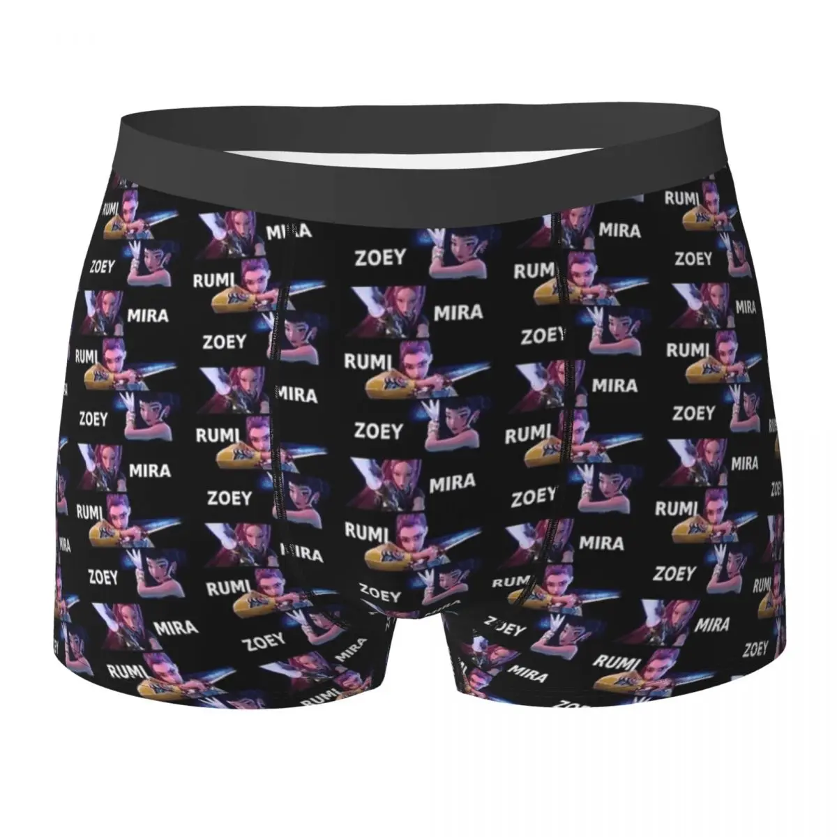

Huntrix Team Band Underwear Printing Boxershorts Trenky Male Panties Classic Boxer Brief Gift Idea