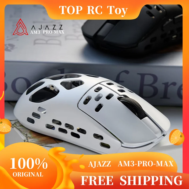 

AJAZZ AM3 Pro-Max игровая офисная мышь из магниевого сплава Paw3950 Беспроводная трехрежимная легкая мышь 8k для ПК/Win/Mac геймера в подарок