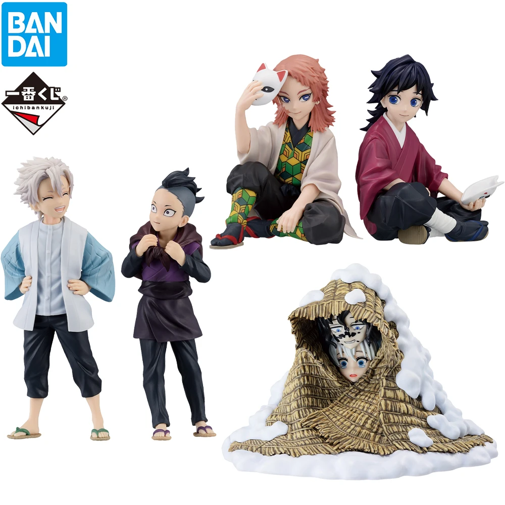 In Stock BANDAI Ichiban Kuji Demon Slayer Tomioka Giyu Sabito Gyutaro Daki Shinazugawa Sanemi Genya Anime Figure Model Toy