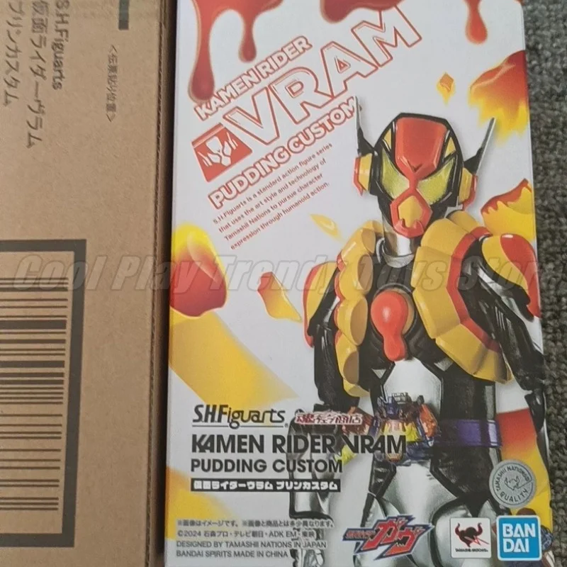 【In stock】Bandai Genuine SHF KAMEN RIDER VRAM PUDDING CUSTOM Anime Action Figure Collectible Joint Mobility Model Toys