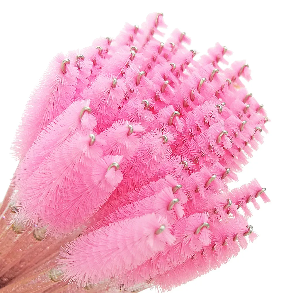 Brosses à cils jetables, outils d'extension de cils, brosse à sourcils, baguettes de Mascara, applicateur, bobines, cosmétiques, 50 pièces