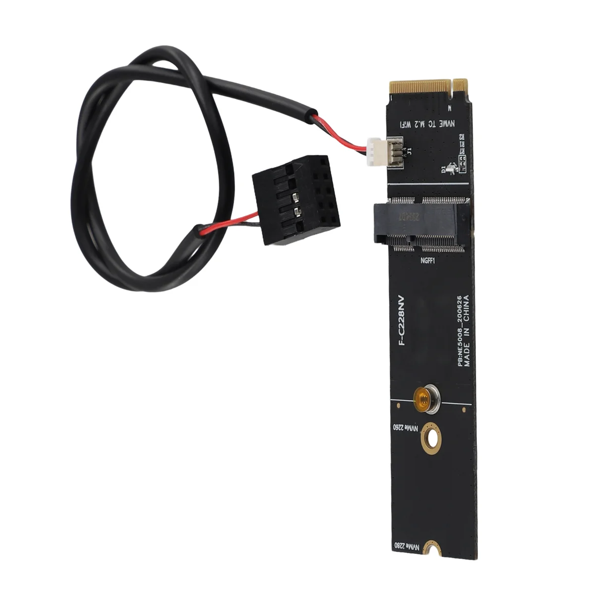 POP-lWireless M.2 A+E Key Slot to M.2 M Key Wifi Bluetooth Adapter for AX200 9260 Bcm94352Z Card NVMe PCI Express SSD