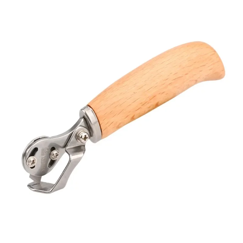 手作りの革トリミングナイフ、切削工具、ストレートアークエッジ、DIYレザー作成ツール