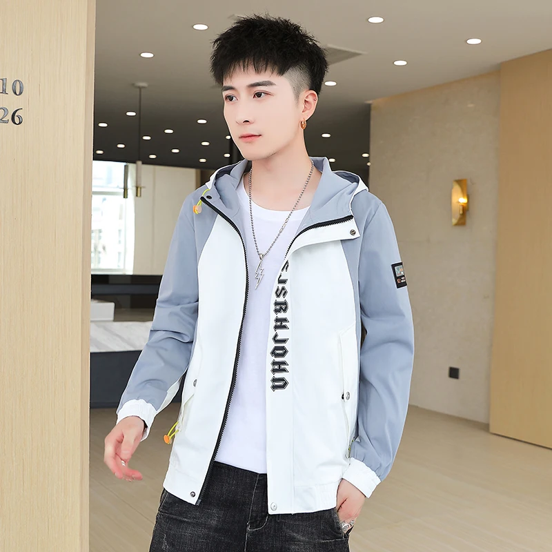 

Spring Autumn Hooded Coats High Quality Fabric Comfortable Skin-friendly Breathable Crisp Slim Shaped Durable Scratch-resistant
