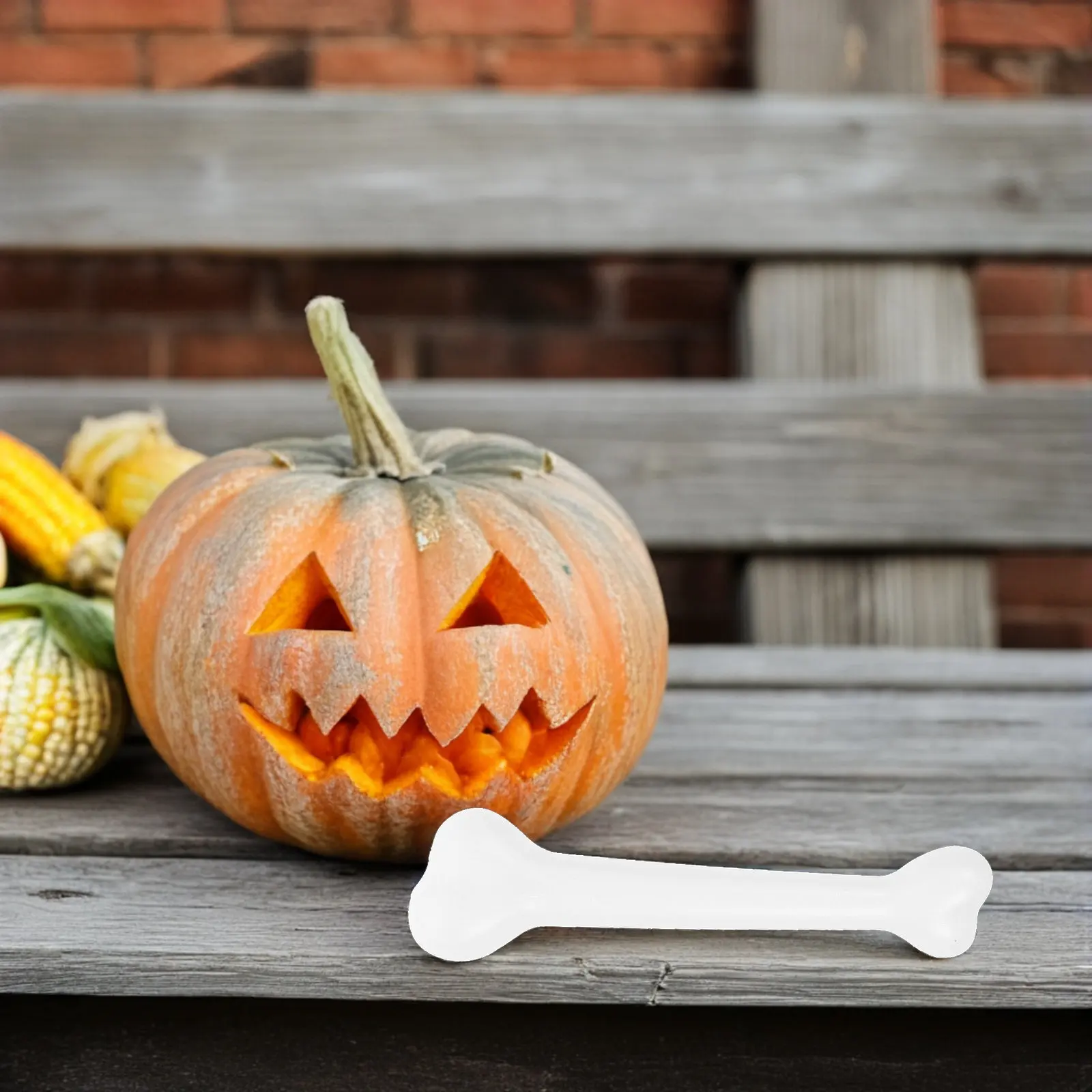 4 pezzi di ossa umane artificiali per feste di Halloween, decorazioni per costumi fai da te, regalo divertente per adulti e bambini, colore bianco