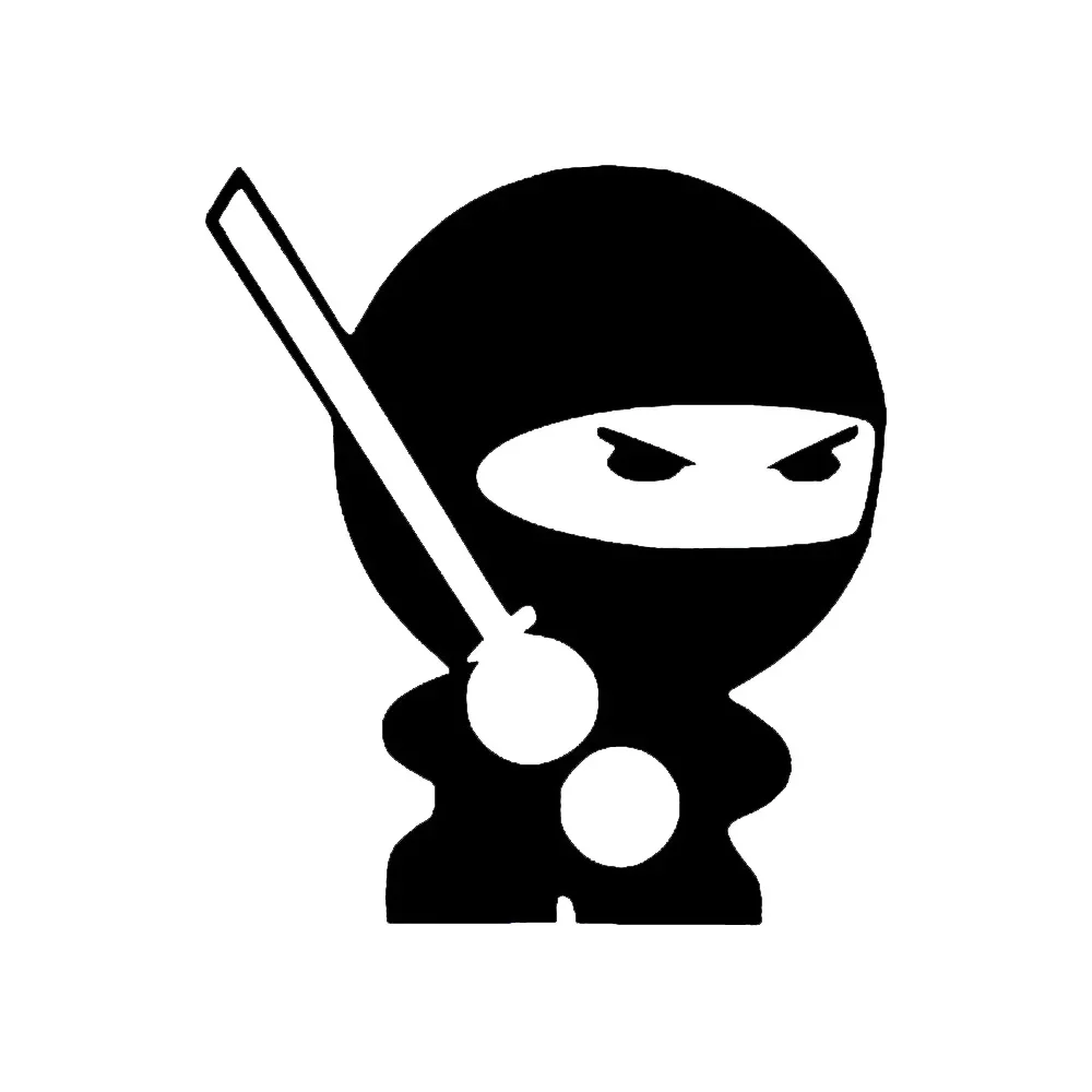 

Car Stickers Cartoon Funny Ninja Vinyl Decals Car Motorcycle Bumper Body Rear Window Decorative Decals,15CM*13CM