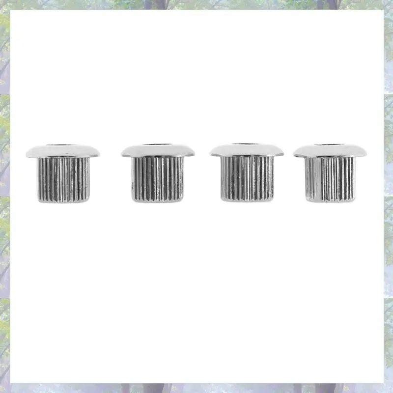 24X موالف الجيتار تحويل البطانات محول الحلقات النيكل تصفيح مع قذيفة بلاستيكية لطيفة لثقوب Peghead 10 مللي متر