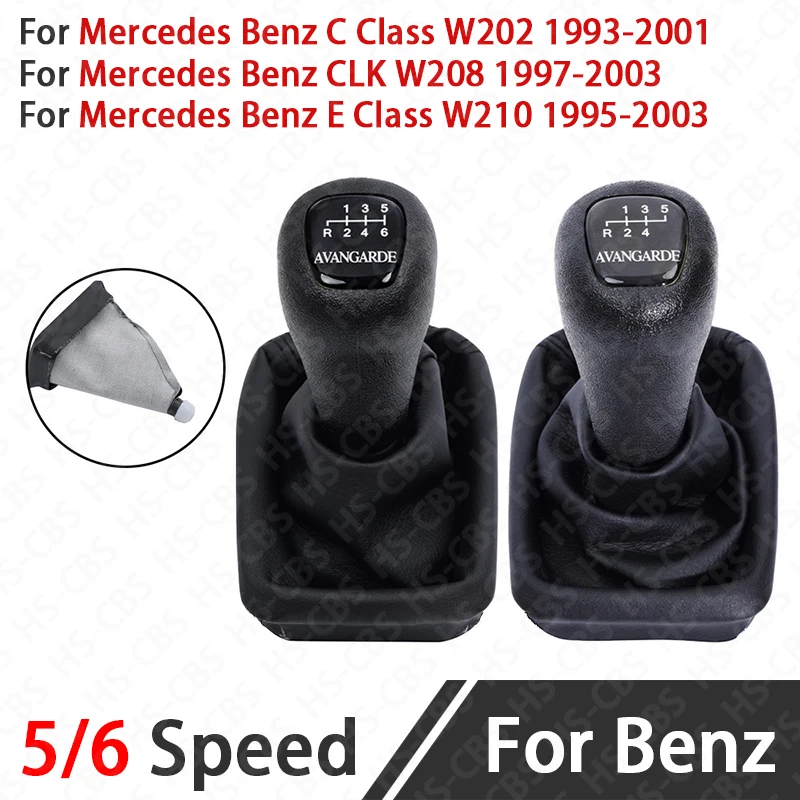 

5/6 Speed Car Shift Knob Stick Head Lever Handle For Mercedes Benz C E CLK Class W202 W208 W210 Auto Styling Accessories