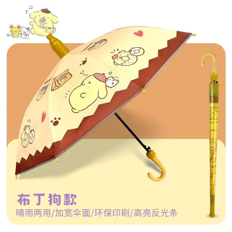 

Зонт Sanrio Hello Kitty Kuromi Cinnamoroll Kawaii зонт с длинной ручкой, водонепроницаемый зонт с рукавами, ручной зонт с героями мультфильмов