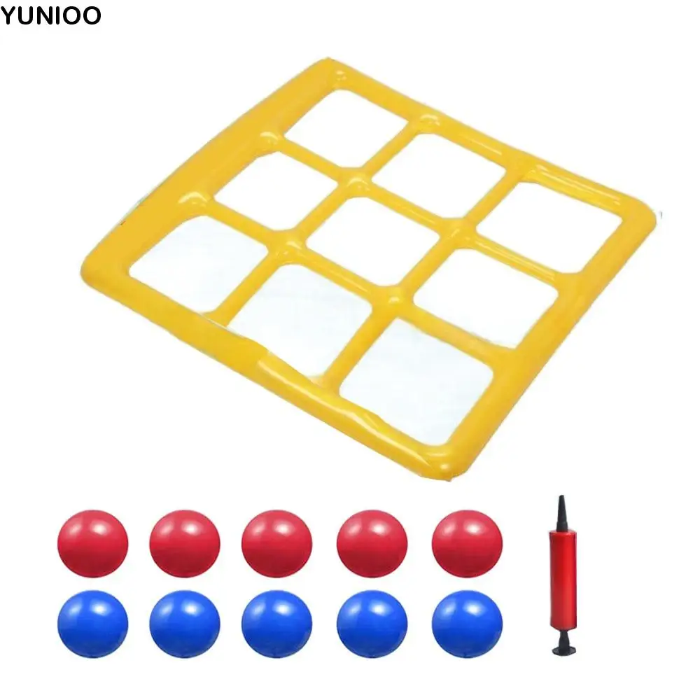 6/10 Balls Inflatable Pool Toy Set Portable with Inflator Pump Pool Party Decorations Leak-proof Boosts Coordination Skills