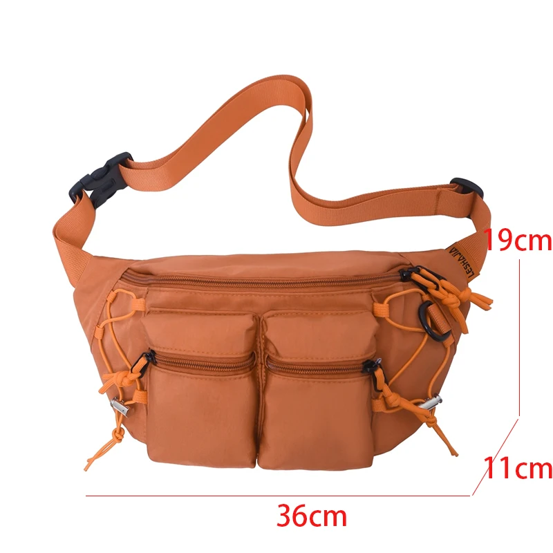 Large Capacity Waist Bag Anti theft Nylon Fanny Pack For Men And Women Big Blet Bag Multi-Functional Chest Bag Banana Waist Pack