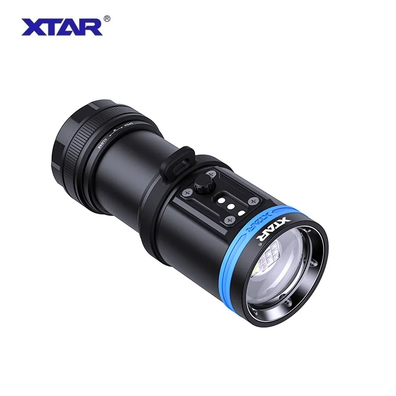 Imagem -05 - Xtar D30 4000 Lanterna Mergulho Luz Azul Vermelha uv Fotografia Subaquática Luz de Preenchimento 4000lumens 100 m