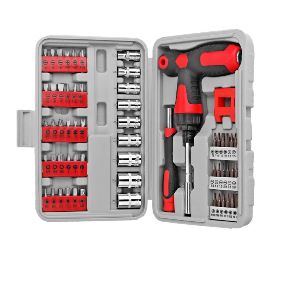 

Efficient and Reliable Repair Tool Set Telescopic Ratchet Screwdriver Socket Wrench Torx Hex Star Cross Bit U Y Type