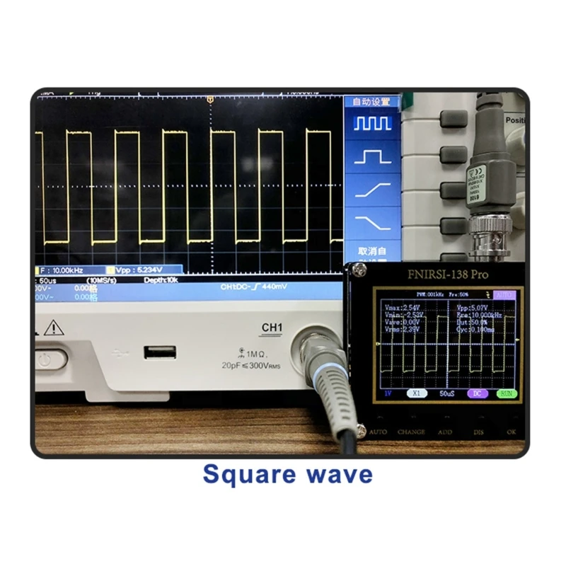 Mini Handheld Digital Oscilloscope 2.5MS/-s High Rate 200KHz Bandwidth 2.4” LCD-Screen Pocket Oscilloscopes