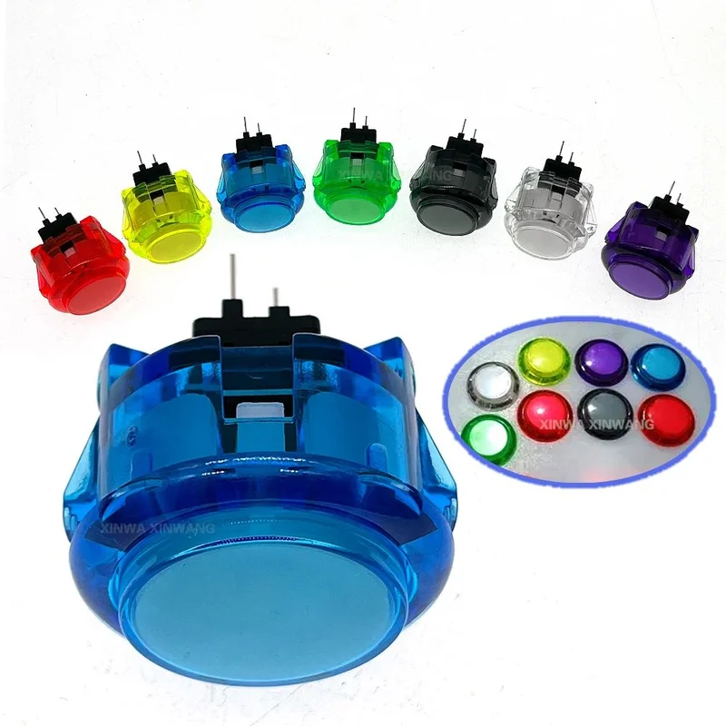 Копия Sanwa Obsc 24 мм 30 мм Прозрачная кнопка Tablero Аркадная игровая консоль USB Hitbox Контроллер ПК Neo Geo Zero Delay