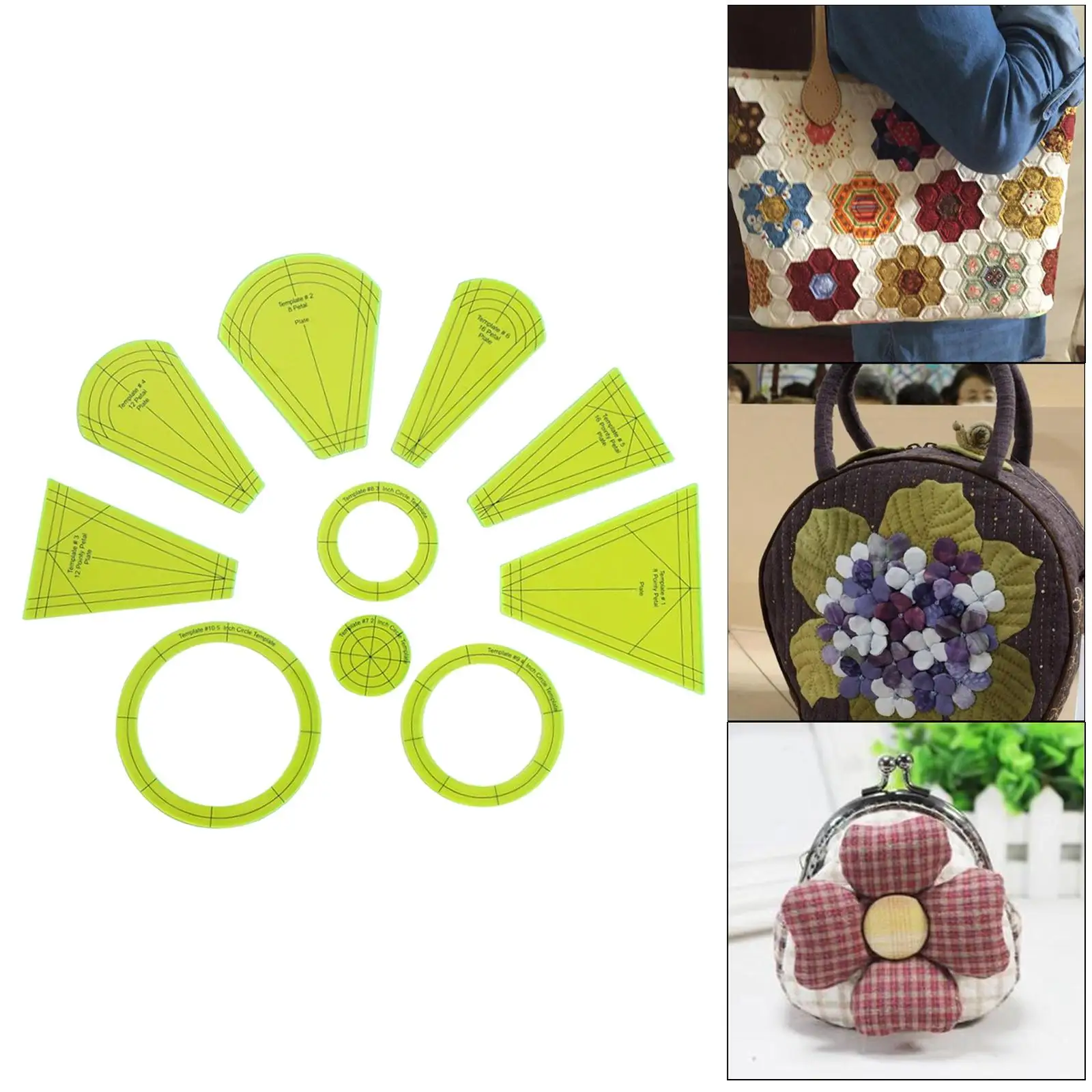 

Набор швейных линеек для пэчворка и квилтинга, акриловый измерительный инструмент для портных, рукоделия и тканевых проектов