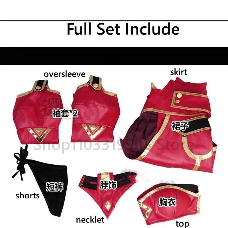 Traje Cosplay mordurado para mulheres, Top e saia, trajes de combate, roupas de RPG, traje de festa carnaval, jogo anime, FGO Fate, moda sexy